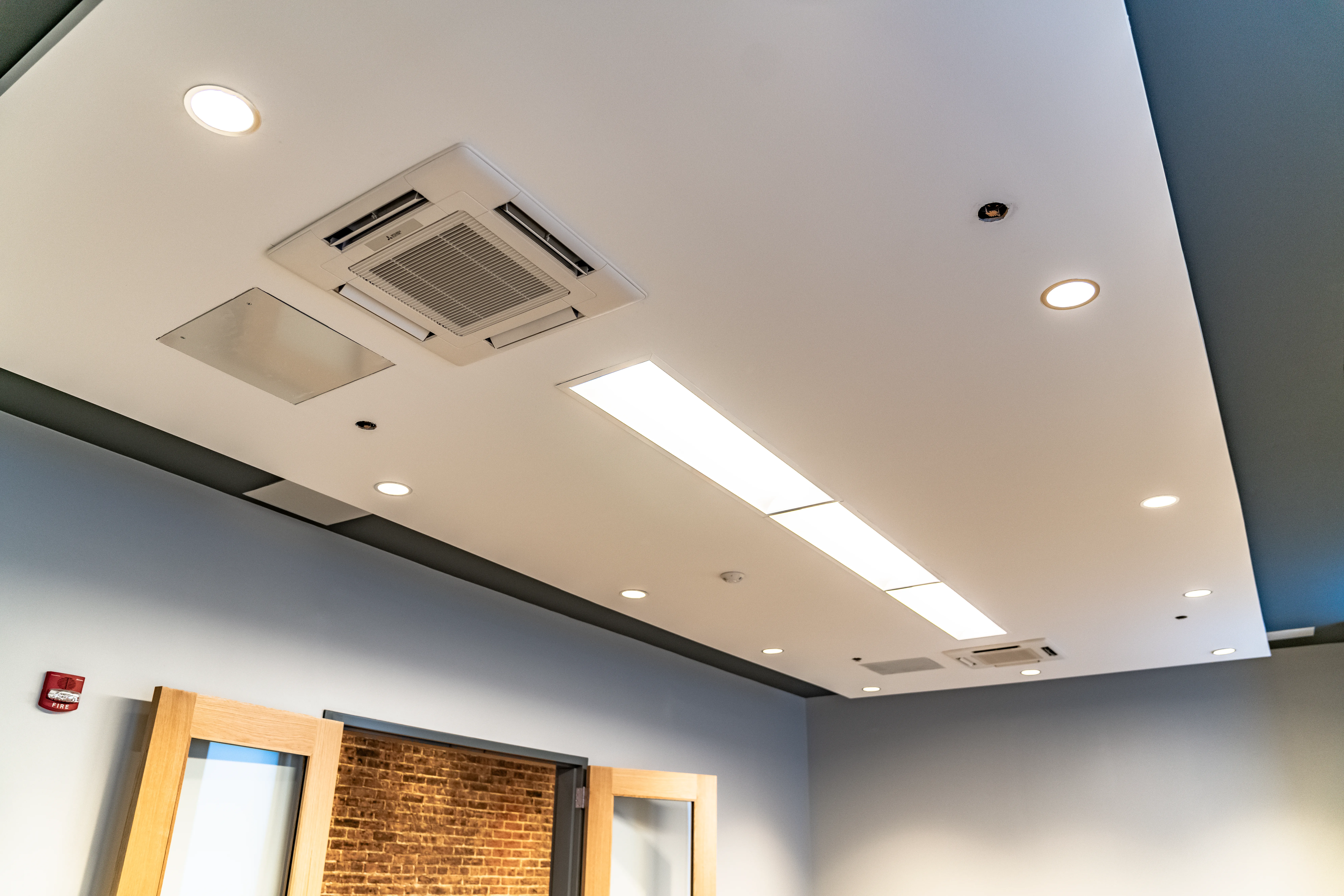 Ceiling cassette in Garret Jacobs mansion