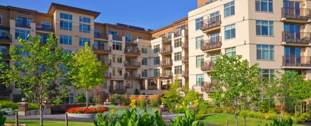 Aljoya Mercer Island architecture house family home apartment building residential balcony luxury real outdoors window estate modern sky property Modern mortgage facade