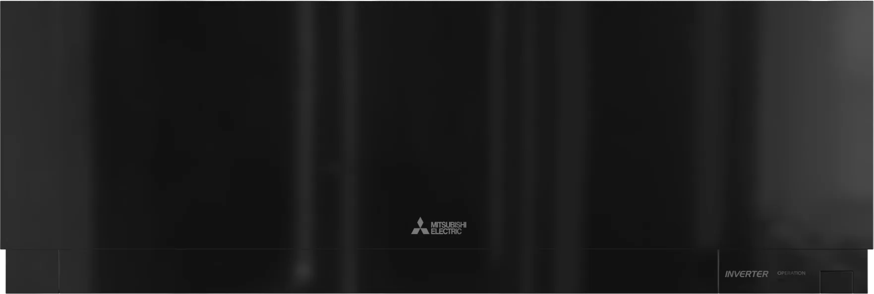 Designer wall-mounted indoor unit MSZ-EF black front view