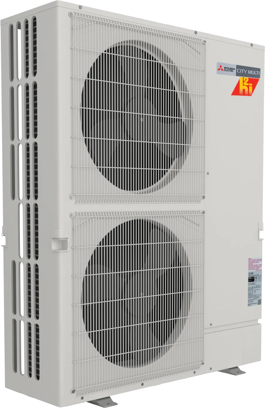 Single phase multi-zone hyper-heating heat pump left side